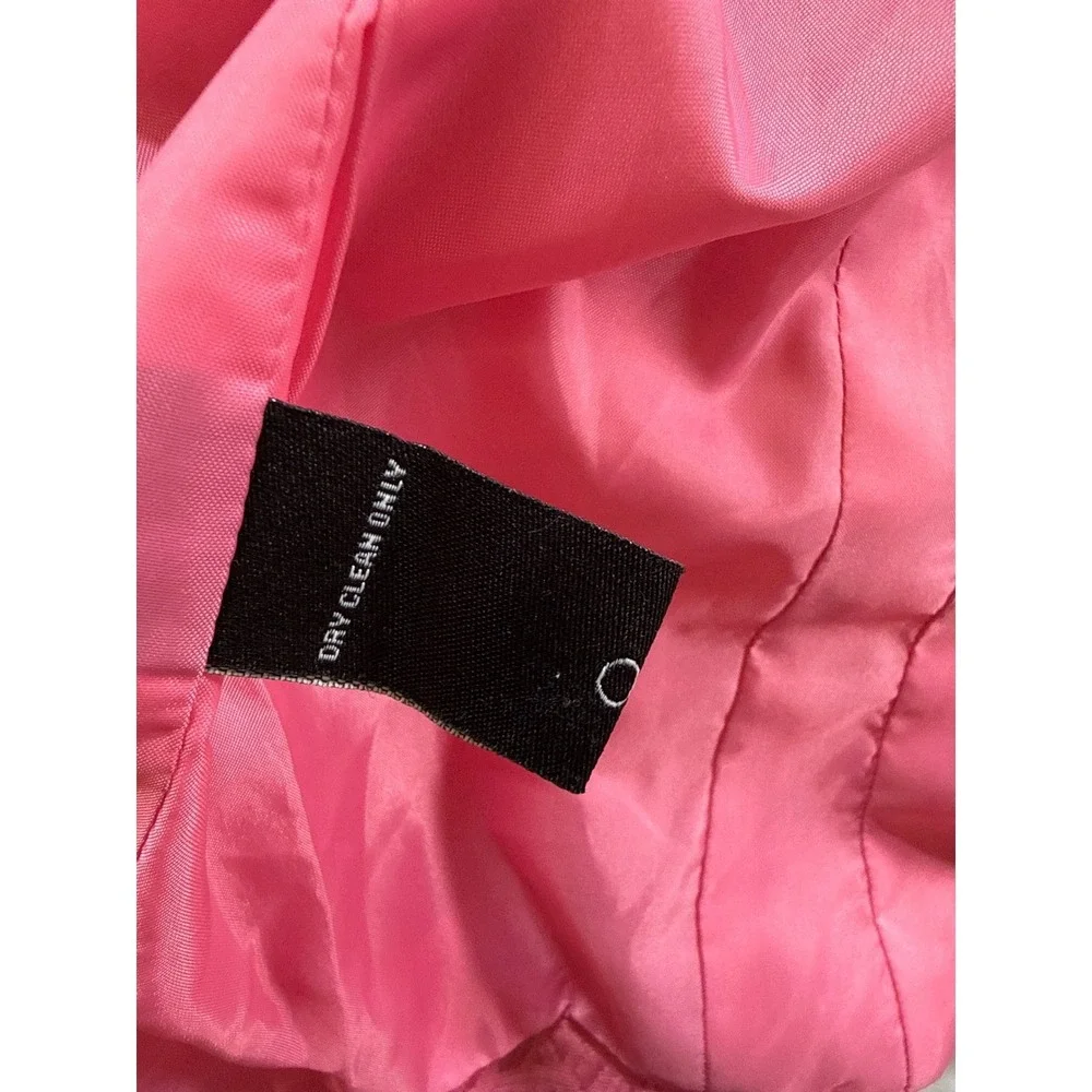 Norton McNaughton Pink Jacquard Full Zip Jacket Womens‎ 14 Textured Blazer Coat